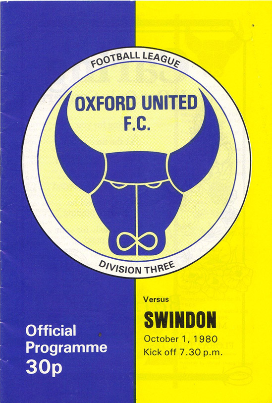 <b>Wednesday, October 1, 1980</b><br />vs. Oxford United (Away)